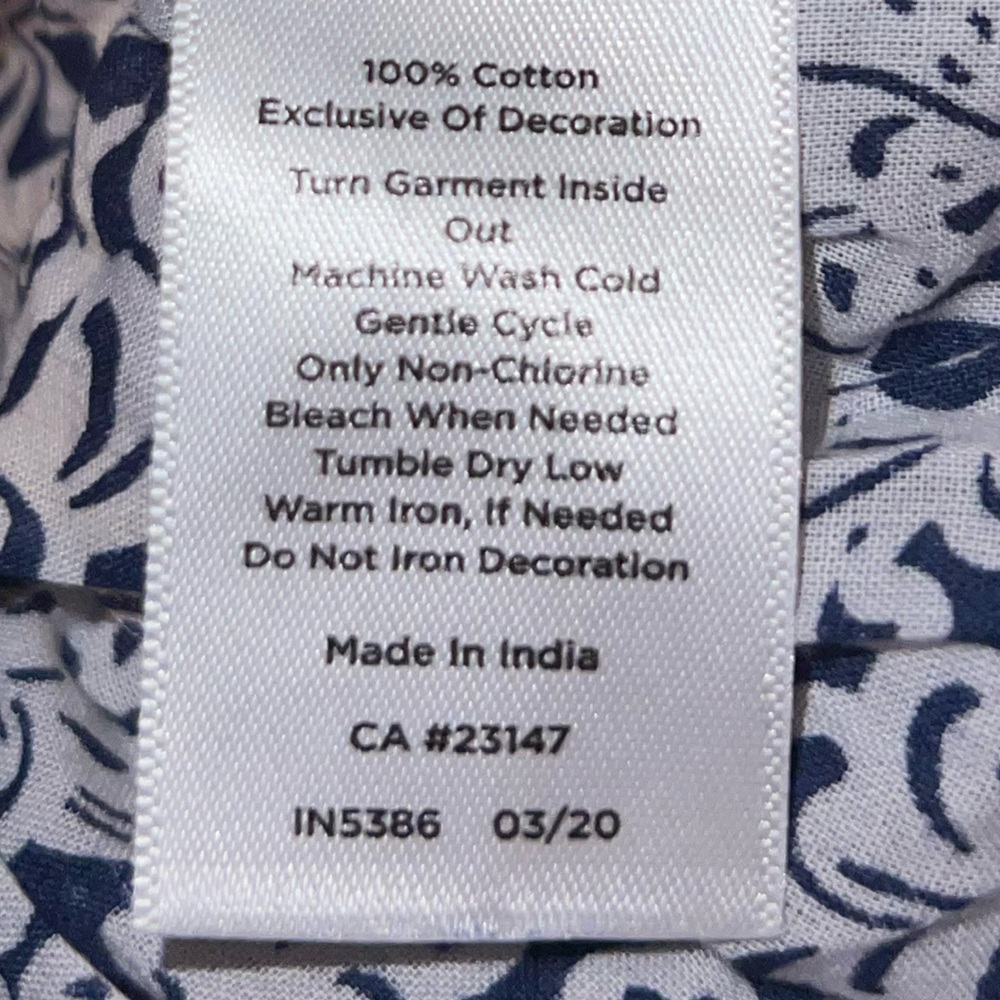 Talbots Boho Embroidered Cotton Tunic Top Size 2X - Picture 3 of 6